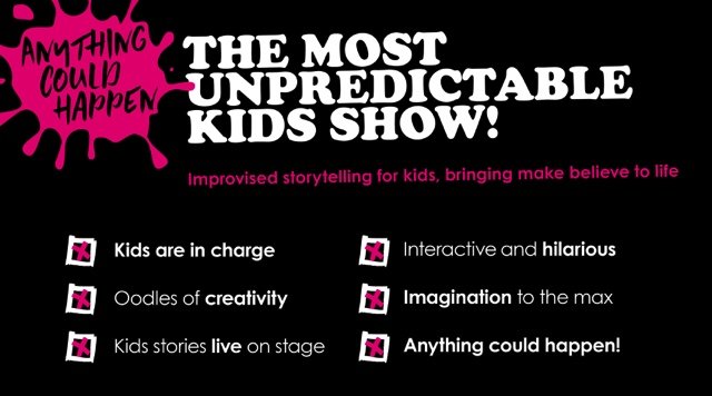 Anything Could Happen spooktacular! Live feed on our Facebook page at 10.30! Come and see what lurks in your children's creative minds!