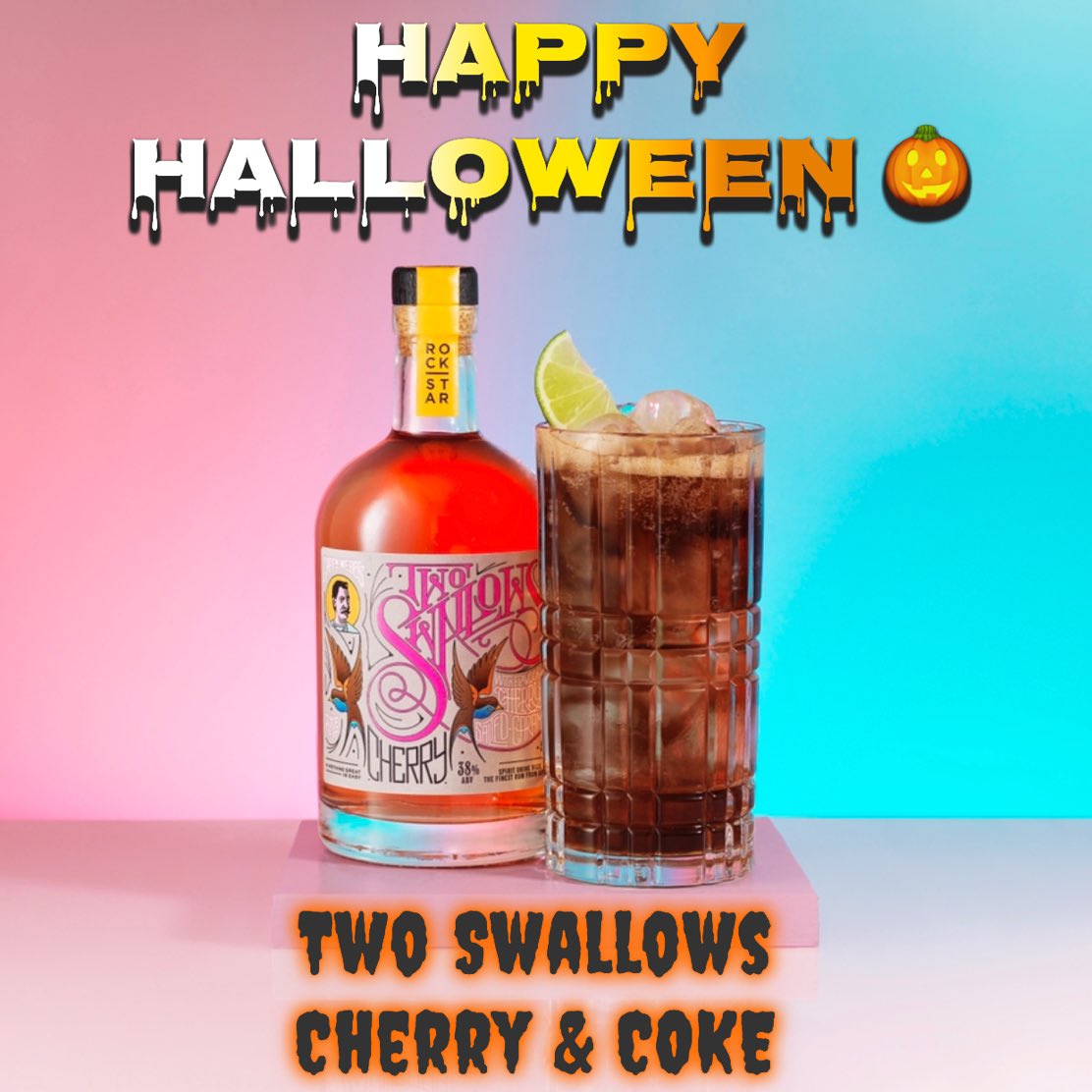 thomasghurst's tweet photo. #happyhalloween what will you be drinking to celebrate 🎉 I’ll be on my favourite #party #juice @rockstarspirit2 #twoswallowsrum #cherry and #cherrycoke 🎃👻🤡👹☠️ https://t.co/7j8R8djwxk https://t.co/NIFMxTDTdB