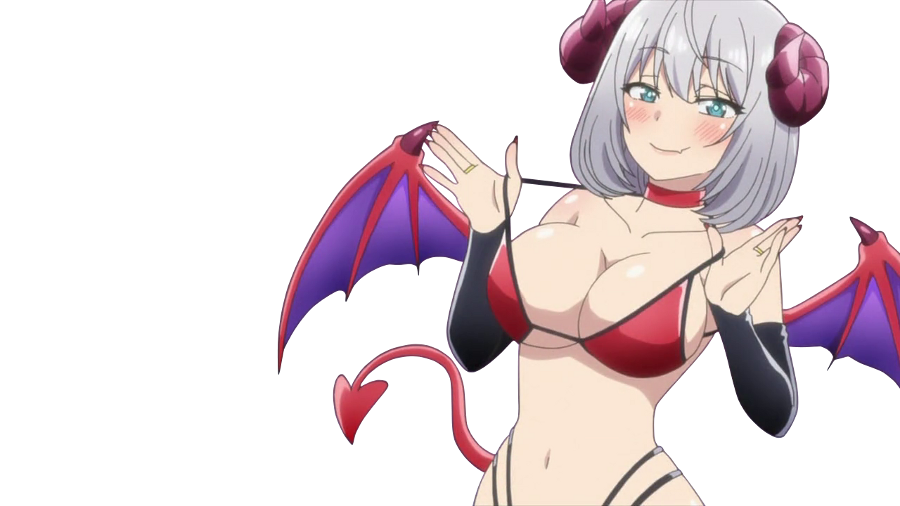 アニメ素材bot ハロウィン向けサキュバス手品先輩の素材