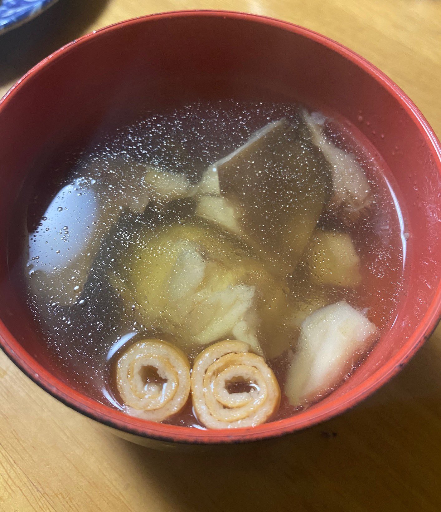 へそ オコゼとホンシメジのお吸い物 臭みの無い透き通った味 うまし