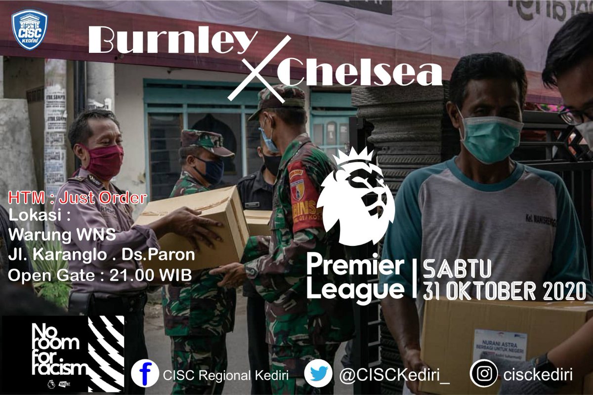 #NobarDay 
🏆 Premier League
⚽ Chelsea v Burnley
📅 Sabtu, 31 Oktober 2020
🏡 Warung WNS 
🕧 21.00 WIB
💰 Just Order
#Birukan