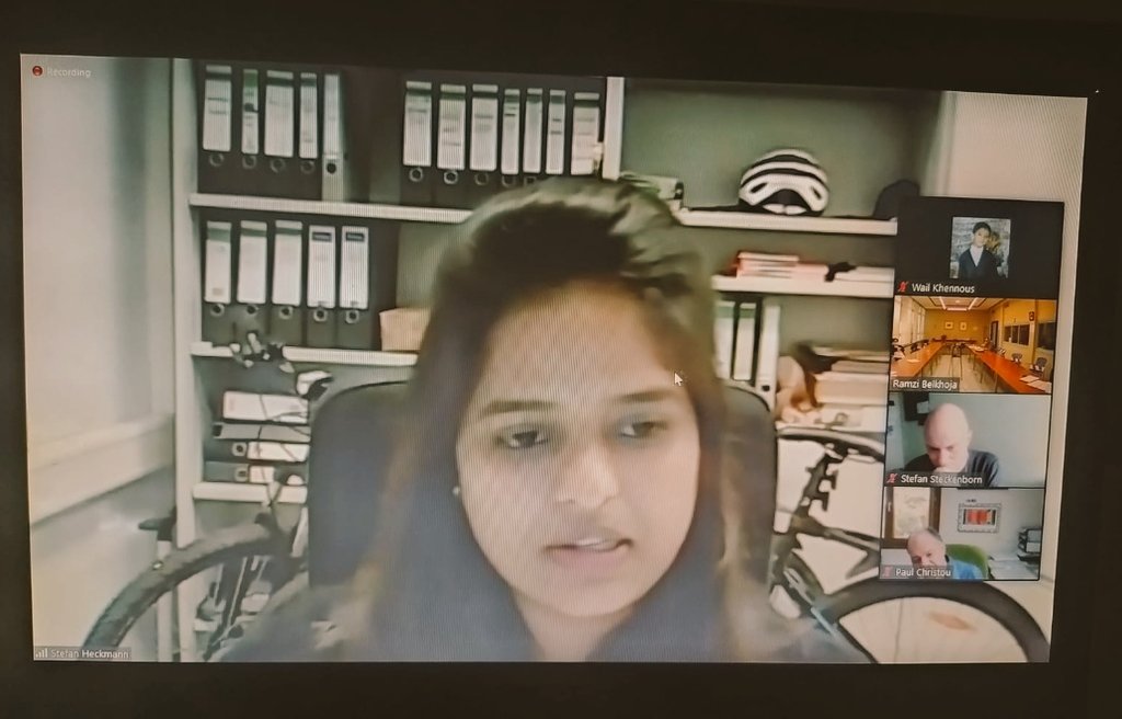 The_scorpio_gal's tweet photo. Happy to share that I successfully defended my master thesis on "Targeted meiotic DNA double strand break induction using CRISPR Cas9 system analysed via single pollen genotyping". Missed the stage but zoom was also not that bad🤭 #nextgoalphd #IAMZ #IPKGatersleben #UDL #COVID https://t.co/Q1AHBtAehl