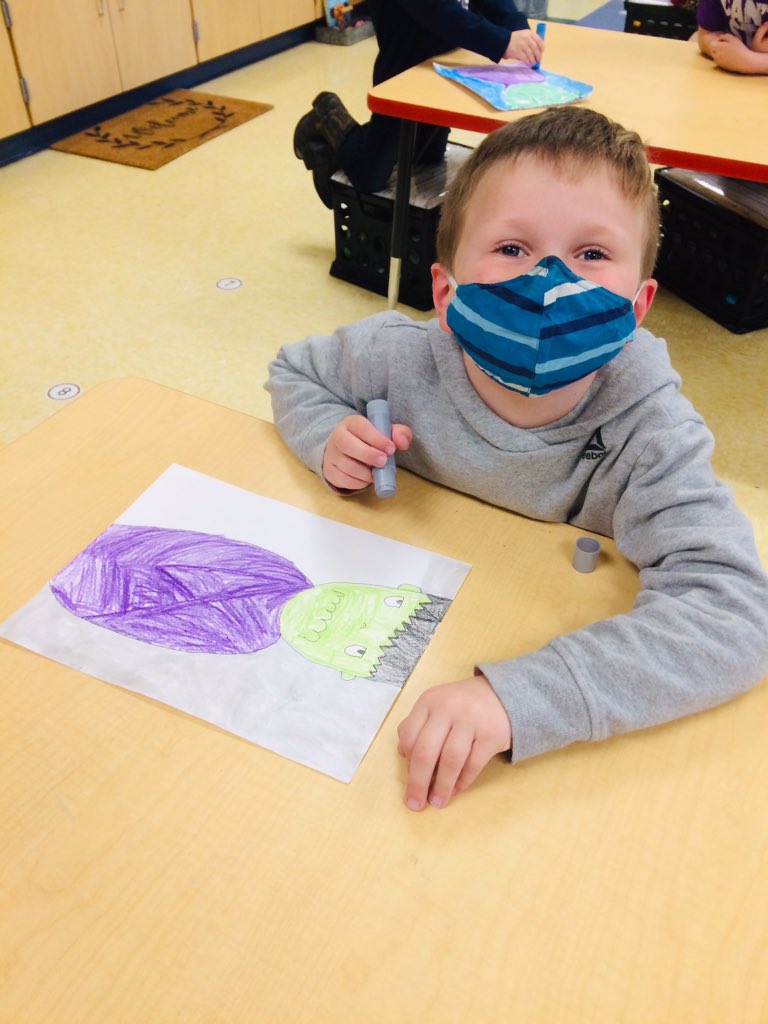 Amazing_Kinders's tweet photo. Every child is an artist. Each Crankenstein is unique...just like the kiddo that created it. I can’t say enough about how much I appreciate being their teacher. My kinders continue to amaze me with their talent!
#kinderlife #directeddrawing #CPS #creativekinders #art https://t.co/9uGFKdgptM