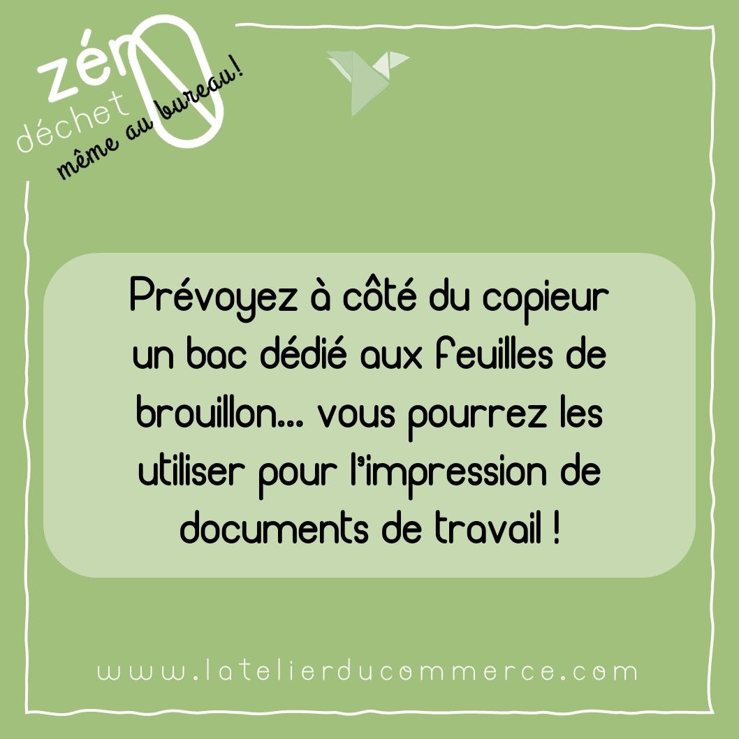 AurDesvallees's tweet photo. Une action simple et plutôt évidente, facile à mettre en place et très souvent utile : un bac pour brouillons et papier à réutiliser !
#impressionresponsable #papierrecycle #paperlover #entreprendreautrement #recycleraubureau #zerodechet #recycler #recyclage #zerowaste #brouillon https://t.co/7ZR4DnkNVH