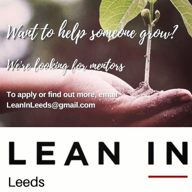 Ever thought of becoming a mentor? It's a rewarding role that gives back. Our mentoring scheme has matched 200 people so far and we're looking for mentors. You can sign up here bit.ly/LeanInLeedsmen… or email Leaninleeds@gmail.com for more details.