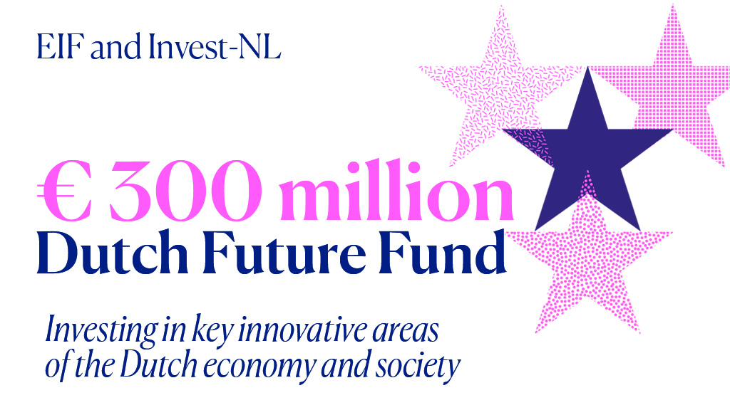 We just launched the Dutch Future Fund #DFF 🇳🇱. The initial resources contributed by the <a href="/EIF_EU/">European Investment Fund</a> and our partner <a href="/Invest_NL/">Invest-NL</a> on an equal basis⬇️ aim to leverage up to 1.5 billion € of financing for business in the #Netherlands. Focus on #innovation and #sustainability.