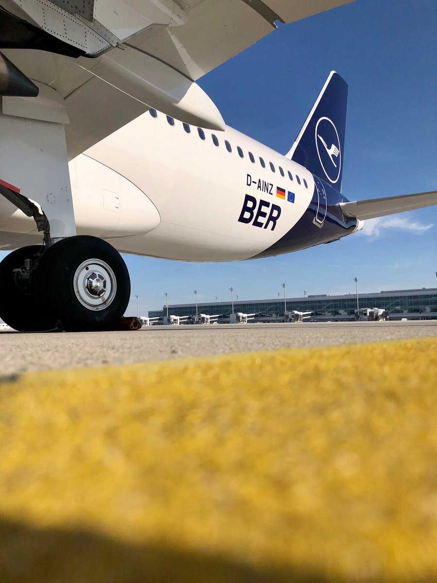 lufthansaNews's tweet photo. We are sure you can’t get enough of our new Hauptstadtflieger so we have a couple more detail shots of our little raccoon shining bright @MUC_Airport 🦝🤩 #HelloBER https://t.co/jaE1RoR9BW