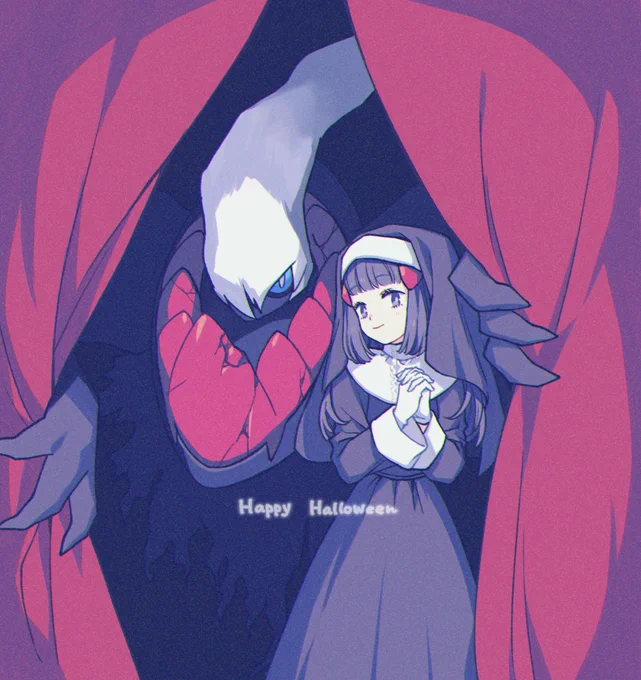 言うほどハロウィン感のない絵になった 