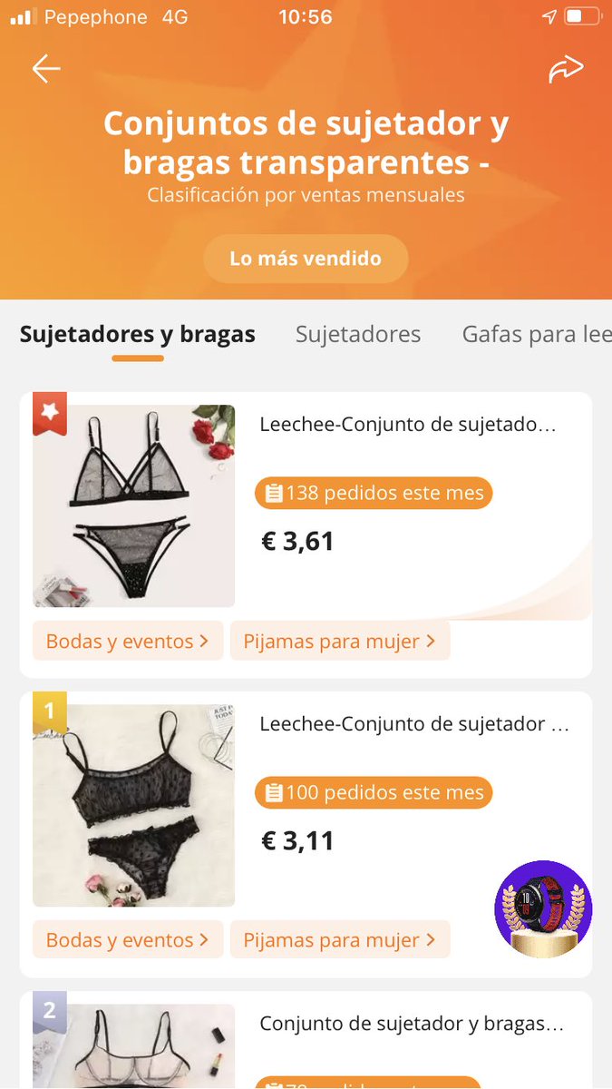 Como me conoce <a href="/AliExpressES/">AliExpress España</a> me acaba de llegar una notificación de “tenemos una oferta perfecta para tí” y me aparece esto, soy 🐞 pero todavía (nunca se sabe) me ha dado por travestirme 🤣