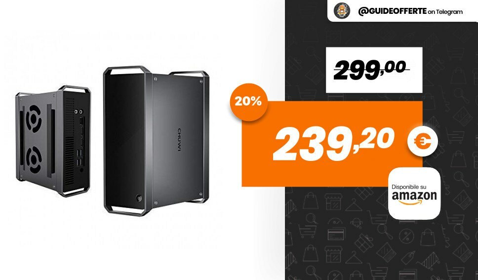 ninjaofferte's tweet photo. IN OFFERTA LAMPO❗️ ~ Mini Desktop PC CHUWI CoreBox

💰 239,20€ anziché 299,00€

Con 8 GB RAM LPDDR3, 256 GB di SSD (espandibile fino a 2TB) e CPU Intel Core i5-5257u. Offerta valida solo per poche ore!

➡️ https://t.co/FmneyvqyYx

🔎Categorie
 |#DesktopPC|

🔰 @MonkeyAdvisor https://t.co/LMcNoKwF1Y