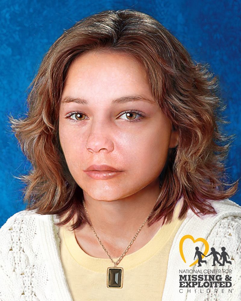 today marks the 40th year she has gone unidentified. this poor girl, estimated to be between the ages of 14-20 was buried in a grave with a headstone engraved with “jane doe.” this is a photo reconstruction of what professionals believe she may have looked like while alive.