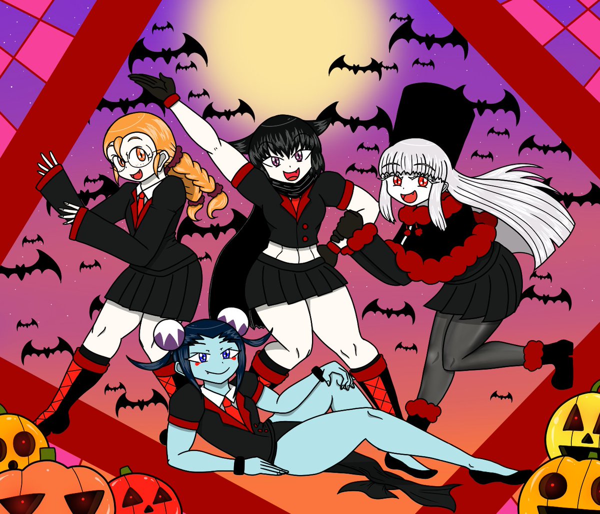 柴 犬 化け 猫 ハロウィン ハロウィンイラスト ハロウィン トリック オア トリート お菓子をくれなきゃイタズラするぞヒューマン 吸血鬼女学園チーム ブラッドレイン のお通りだ い 上左からペネロペ 真ん中アヤメ 右 柴 犬 化け 猫 ハロウィン ハロウィンイラスト ハロウィン トリック オア トリート お菓子をくれなきゃイタズラするぞヒューマン 吸血鬼女学園チーム ブラッドレイン のお通りだ い 上左からペネロペ 真ん中アヤメ 右