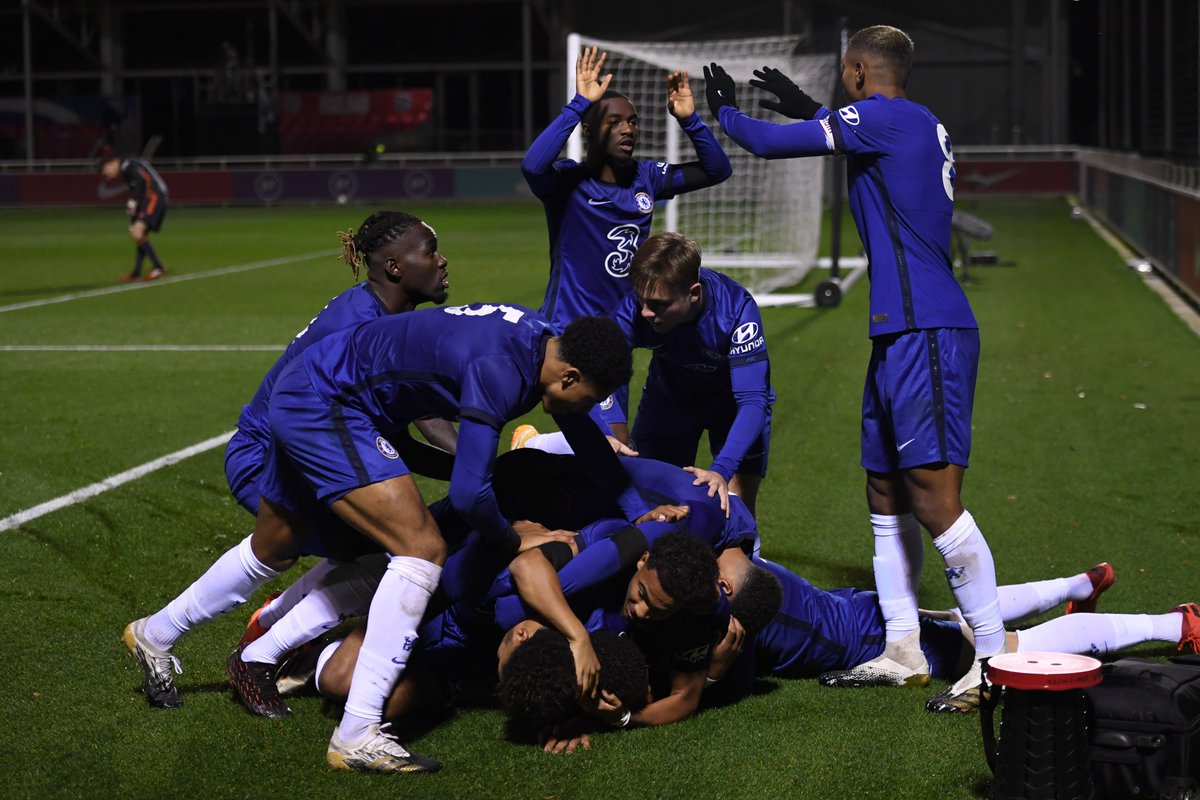 ChelseaFC's tweet photo. Chelsea Under-18s beat Manchester United 1-0 yesterday to reach another FA Youth Cup final! 👏

Man City on Monday up next! 🏆💪 https://t.co/NZxJaeMH3U