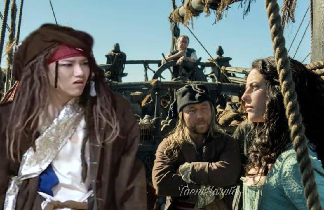 And here's a rare photo of Jack Sparrow judging everyone on the boat