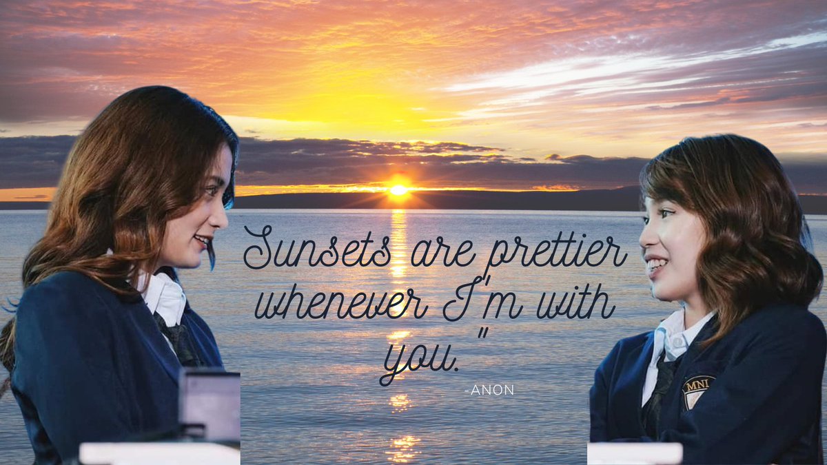 mixup15's tweet photo. You were silent the whole time you're with me. So I brought you here. 
"I like watching sunsets with you."
"Huh?" 
"Coz sunsets are prettier whenever I'm with you, Mimah." 

#RandomScenes #PikaBabe #MNL48 #MNL48Dana #MNL48Jem @mnl48official https://t.co/lvON7Zmrob