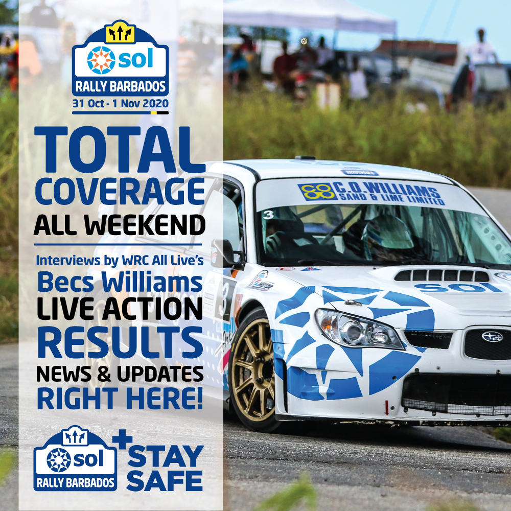 Stay tuned to SOL Rally Barbados's page for all your updates throughout the weekend. #SOLRB2020 #RallyBarbados #SOLRallyNation #LoveBarbado #VisitBarbados <a href="/Becsywecsy/">Becs Williams</a>