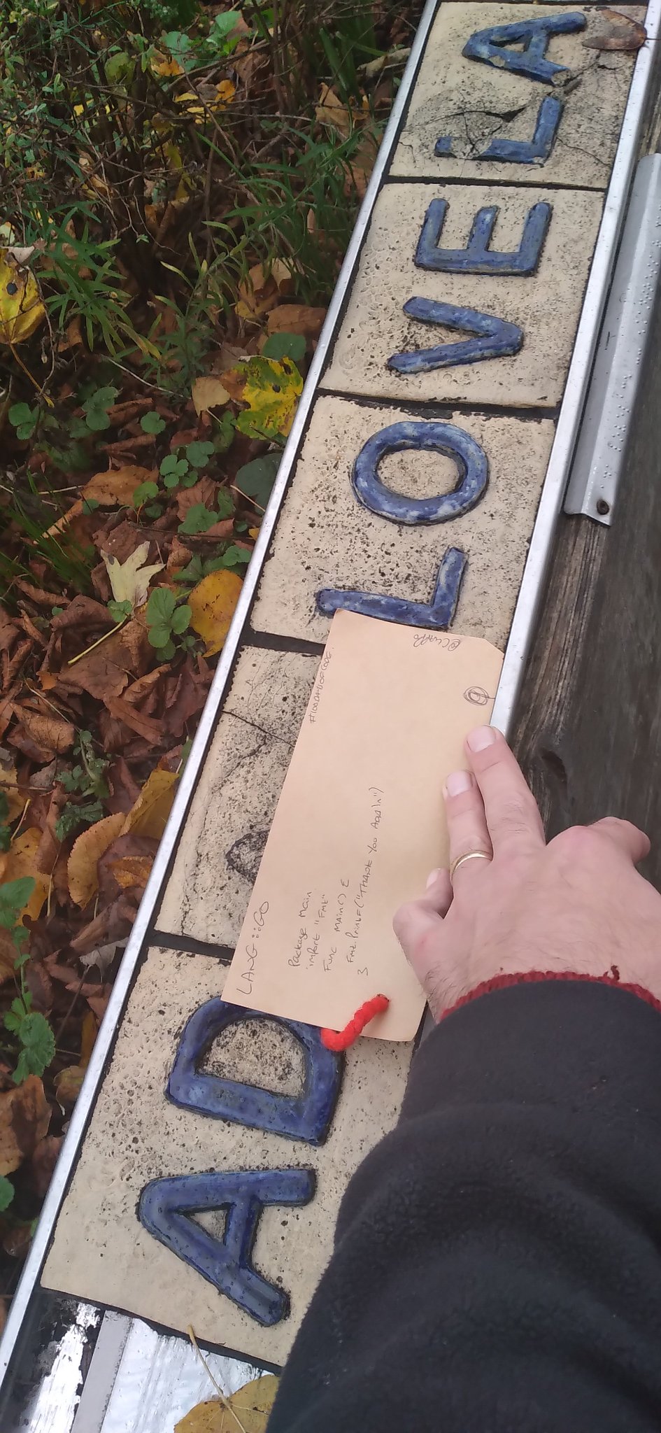 Day9 :: Go  Had to GO on a tree people hanging around the gates (Image 1)