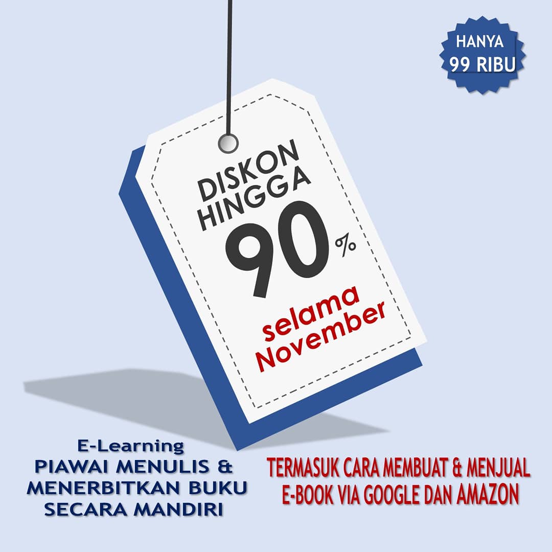 Pelatihan ini berjenis e-learning. Tidak ada tatap muka baik langsung maupun via media daring. Peserta tinggal unduh puluhan materi dan video... Murah, mudah, namun tetap berkualitas. Mau?