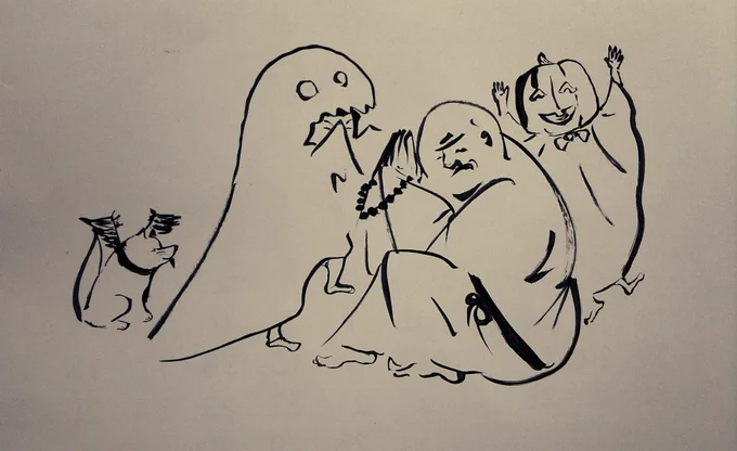 ハロウィンの知識ゼロな和尚
#地味ハロウィン 