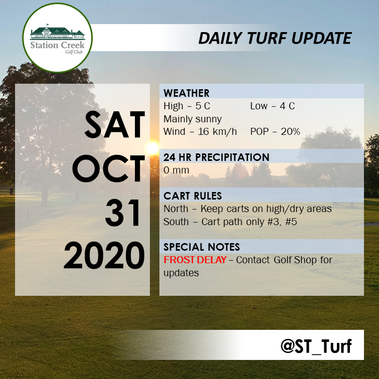 Station Creek Golf Club - Turf Department tweet media