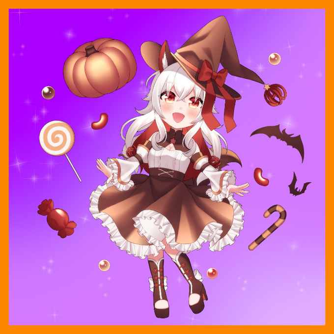 Vtuberハロウィン衣装のtwitterイラスト検索結果