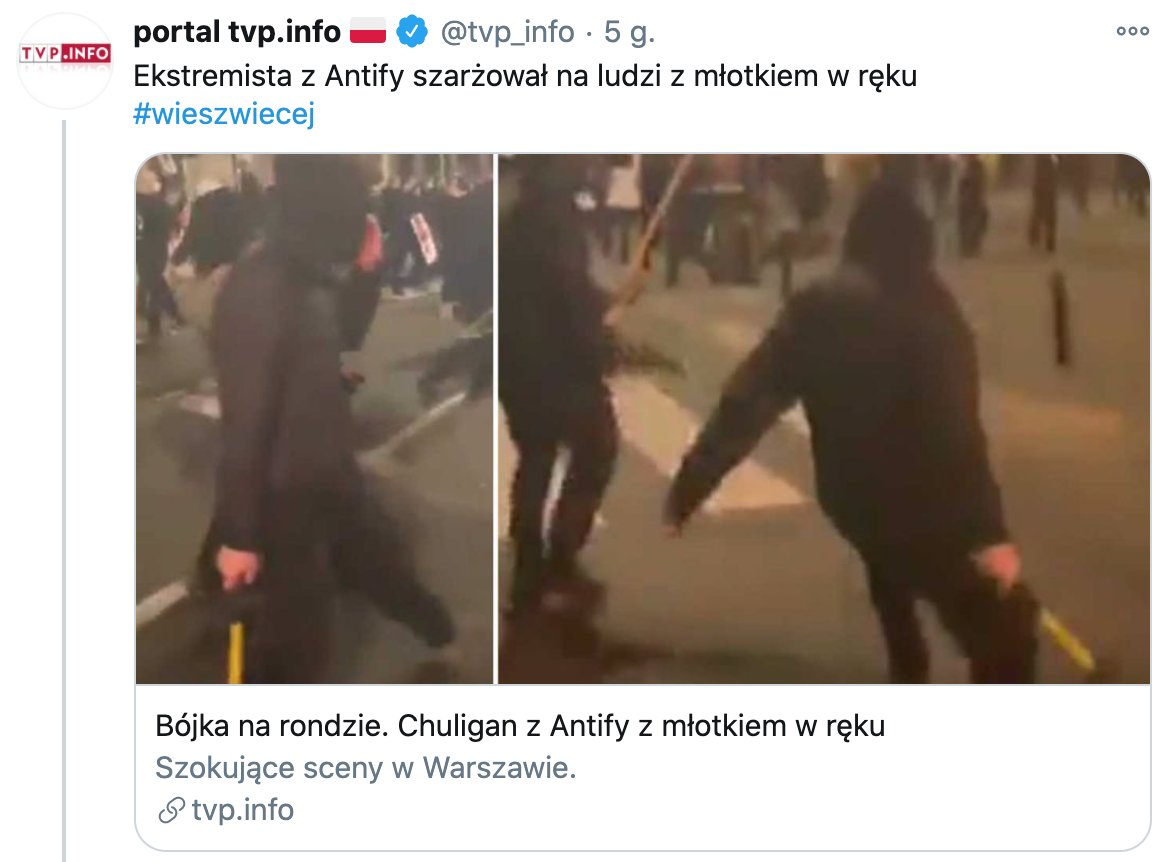 Jakub Urbanski Silnirazem On Twitter Klamliwa Szczujnia Pisowska Tvp Info Tvpis Juz W Ogole Przestala Sluzyc Do Informowania O Czymkolwiek A Stala Sie Tuba Manipulacji Klamstw I Prymitywnej Propagandy Pokazuje Nazioli Ktorzy