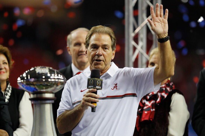 RyanCFowler's tweet photo. Happy Birthday, Coach Nick Saban

Thank you for creating the greatest dynasty in college football history 

Roll Tide https://t.co/bZJa3DS3vj