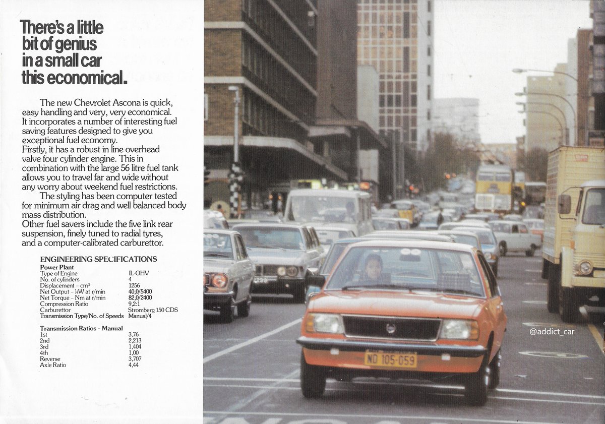 Carbrochureaddict Gm S Worldwide Empire Often Adopted A Pick And Mix Approach South Africa Built The Opel Ascona B With Chevrolet Badges Advertising It As A Little Bit Of German Genius