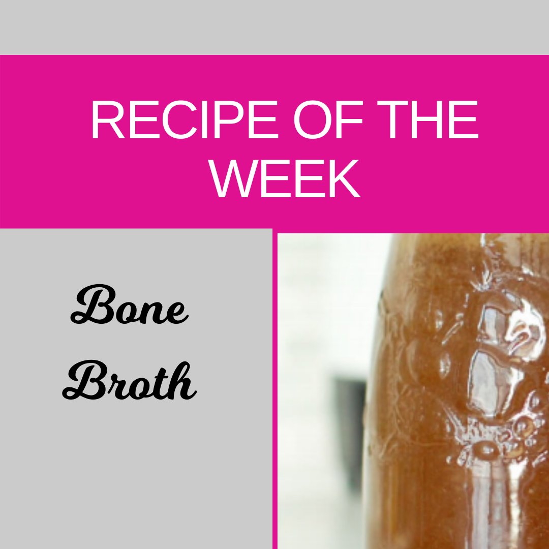Every week the Ditch the Diet members get a recipe.
This week it was for bone broth.
Not only is bone broth great for making soups and stews, it's also really high in vitamins and minerals.  It can help to reduce inflammation and speed recovery.