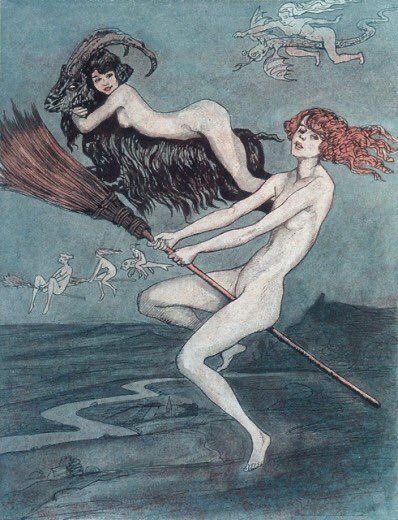 The Witches’ Ride by Otto Goetze (1924)