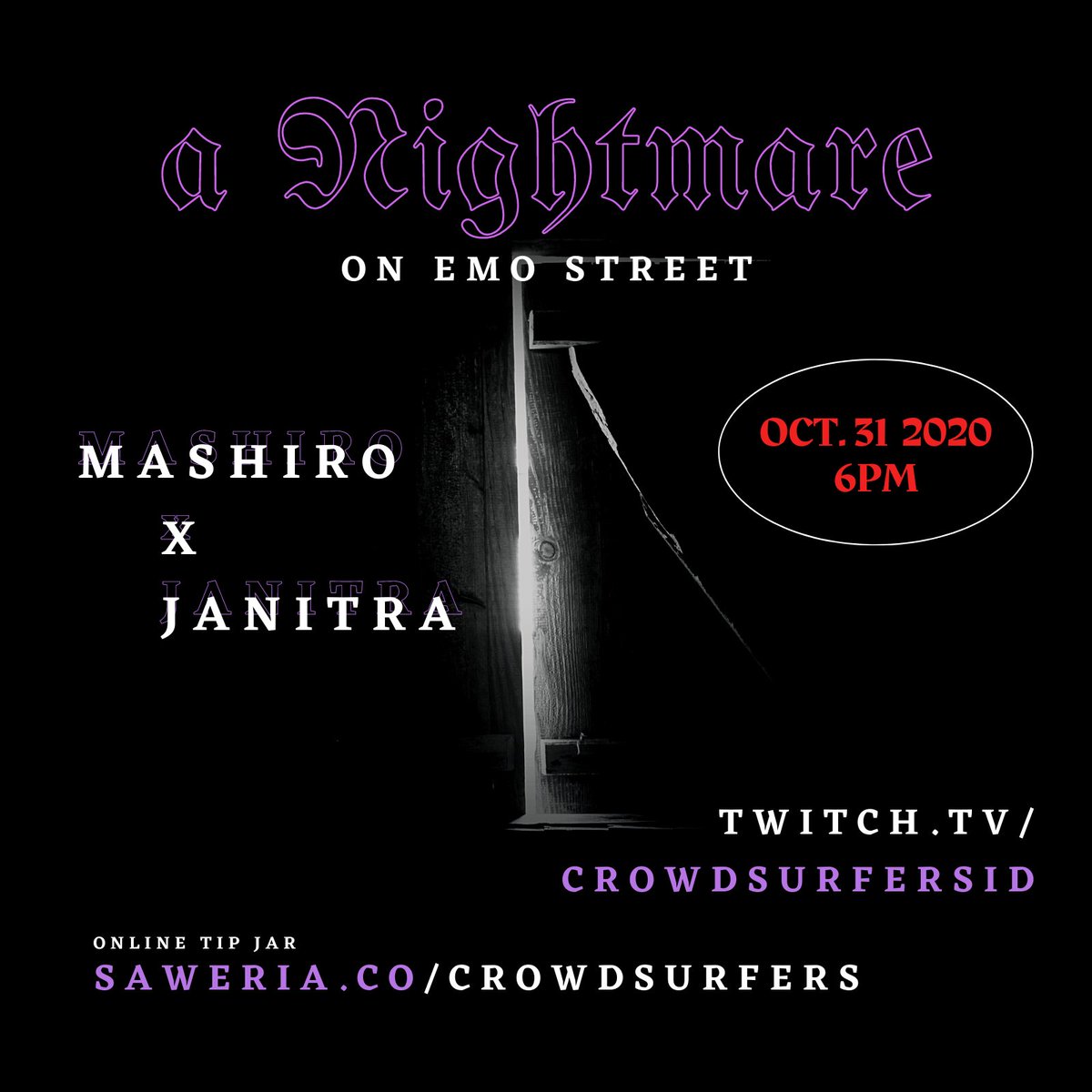 crowdsurfers_id's tweet image. TONIGHT!!!

twitch.tv/crowdsurfersid

#emonetjktbycrowdsurfers #emonet