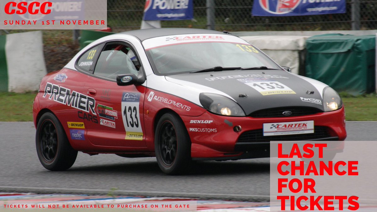 Thinking of attending the CSCC meeting tomorrow? 
You must pre-book your e-ticket online before 07:30 Sunday morning. 
Tickets will not be available to purchase on the gate. 
BOOK HERE: malloryparkcircuit.com/event/classic-…