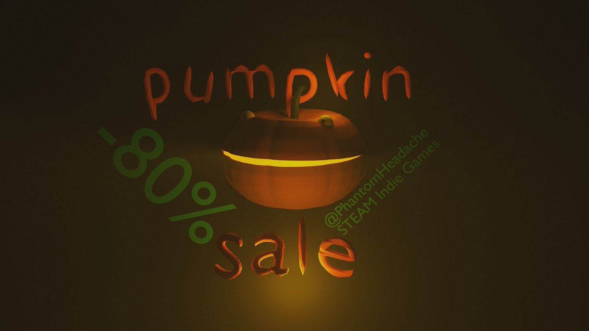 PhantomHeadache's tweet photo. #Halloween Sale on Steam
All my games -80%

#indie #indiegame #indiedev #indieartist #IndieGameDev #pumpkin #Sale #Steam #SteamSale #SteamDeals https://t.co/XnYLn6eK78