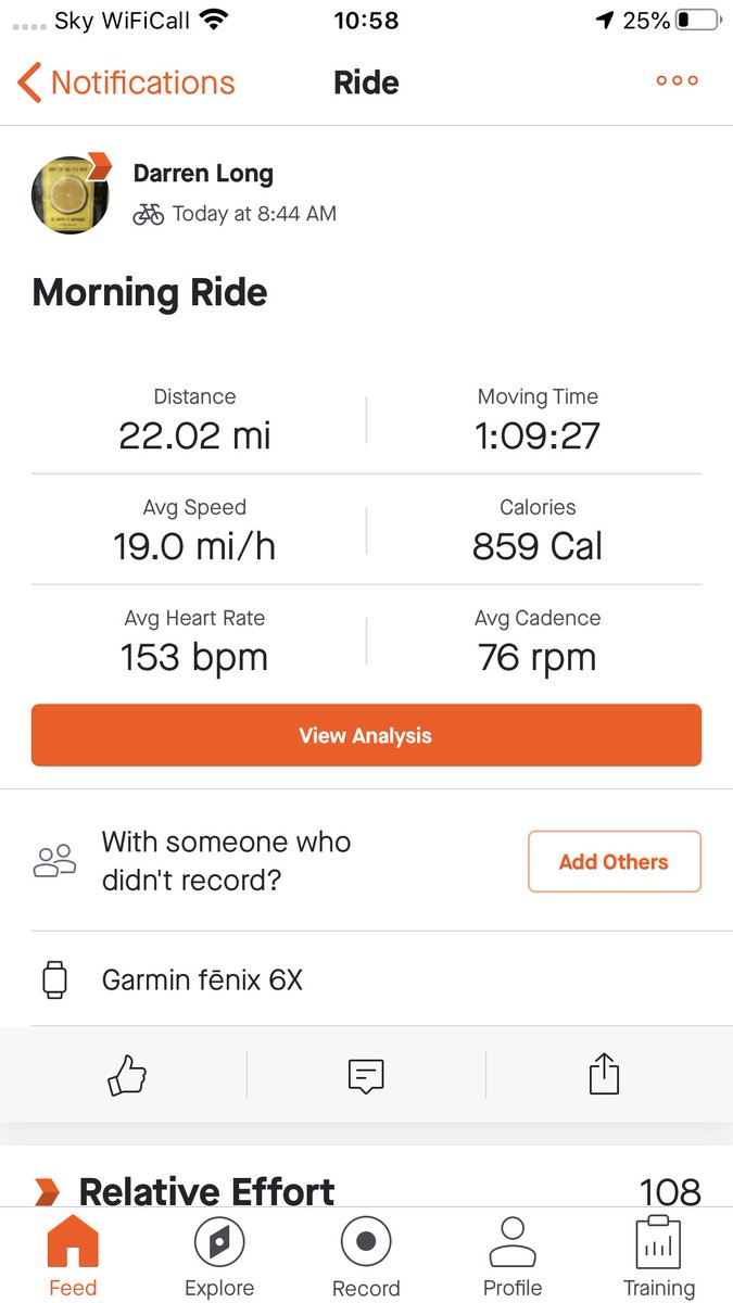DarrenLong71's tweet image. Pleased with my Cadence ,which is now increasing at a nice steady rate 💪#cyclists #cycling #cycleuk #vegancyclist #PlantPower 🚴‍♂️🌱#Vegan @UKCycleChat @FatLadAtTheBack