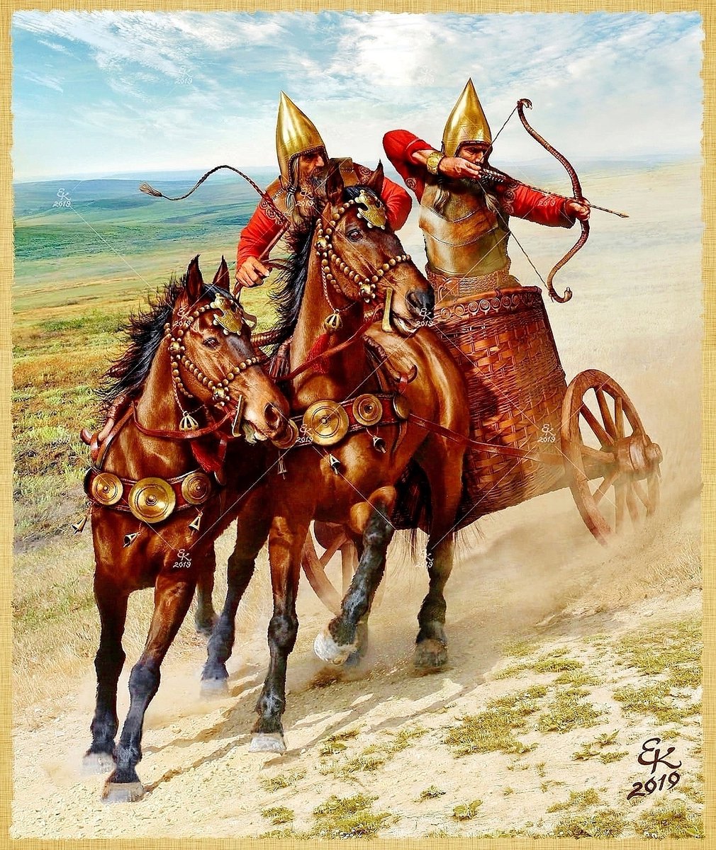 Cimmerian warrior VIIth C. BCCimmerian chariot VIIIth - VIIth C. BC