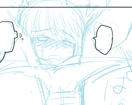 こういう表情描いてるとエロ漫画描いてるって感じがする!! 