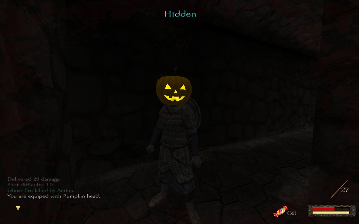 Mount_and_Blade's tweet photo. It is exactly pumpkin harvest time! 🎃 There has been many mods for Warband but this one is Halloween Approved ✔️ Light and Darkness is a spooky mod for spooky warrriors. 👀 
https://t.co/VYpLjqoZnz https://t.co/hBfJkdSRbW