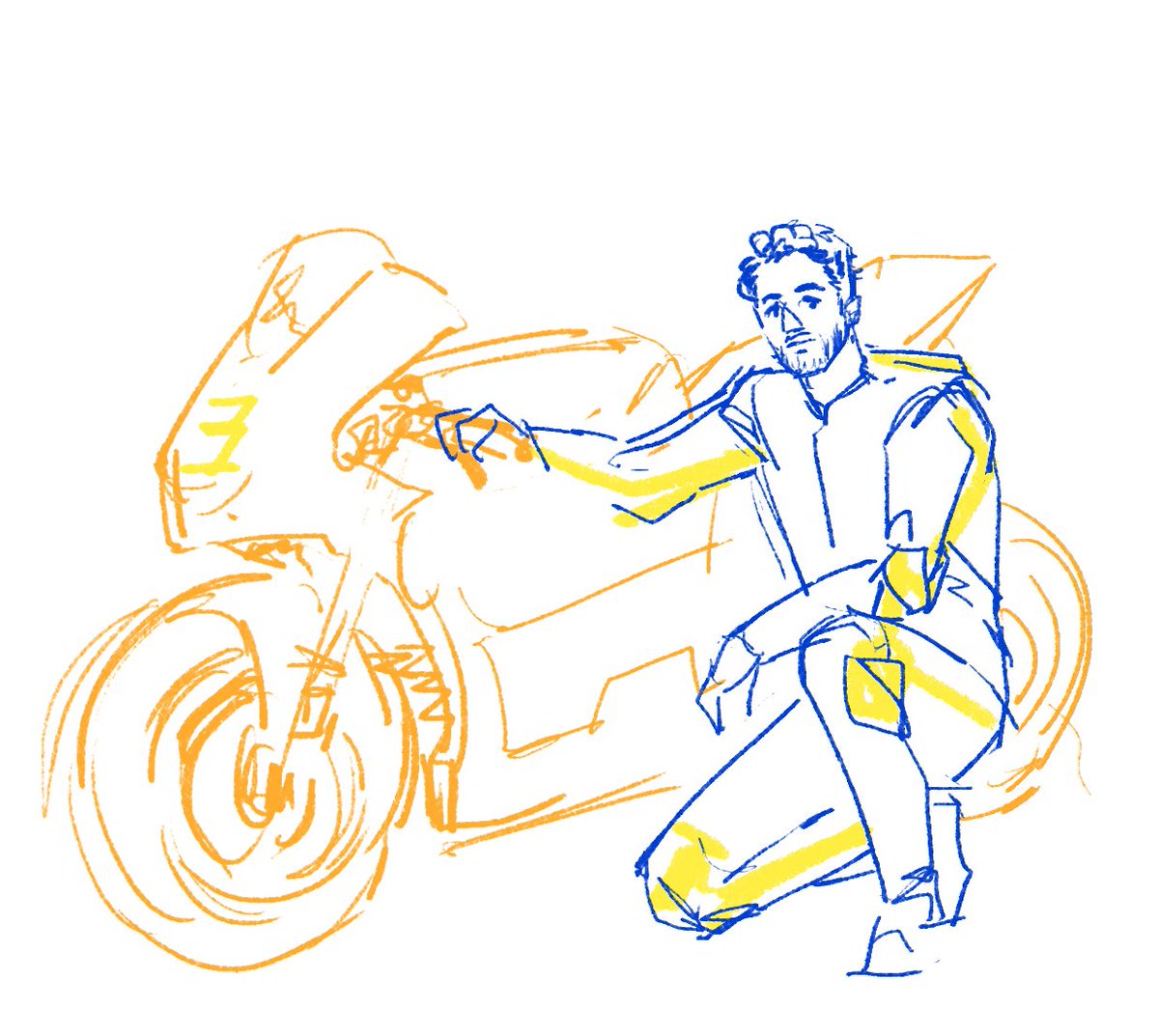 daniel as a motogp rider