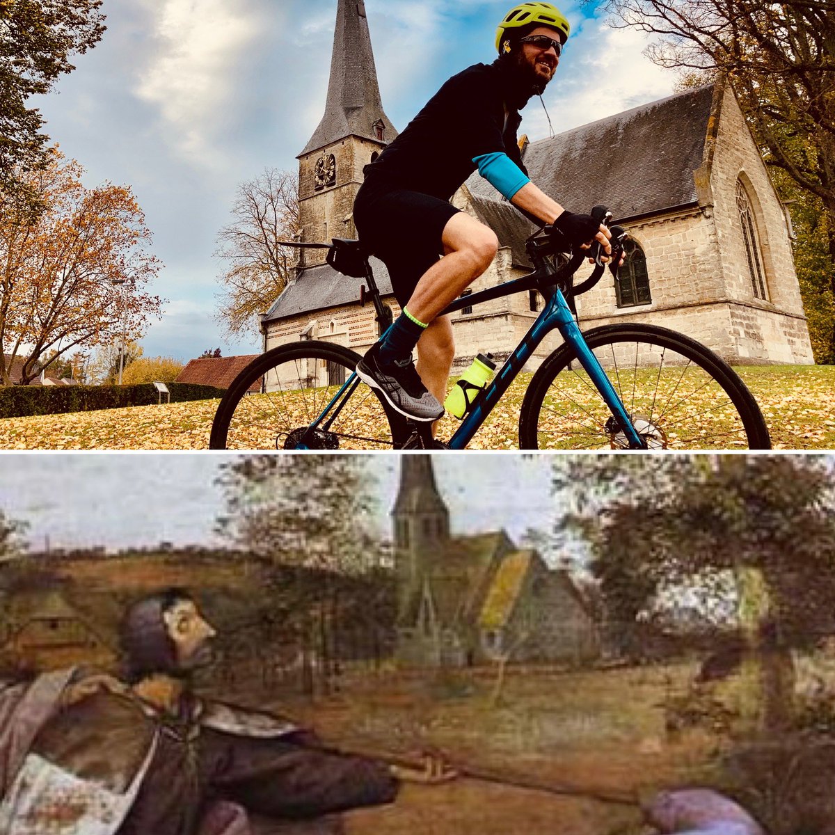dimitristrobbe's tweet photo. Let’s cycle back to the past!
#howitwashowitis #breughel 
#SintAnnaPede @FeltBicycles https://t.co/0LiE4RJhv9