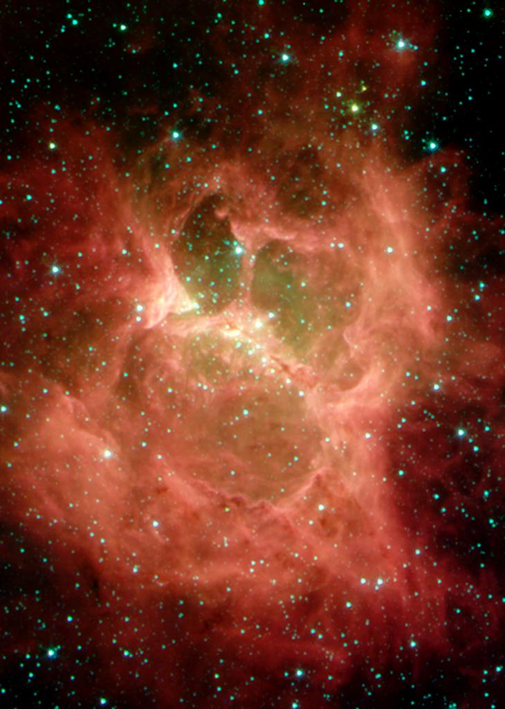 A star forming region that looks like a ghoul!
