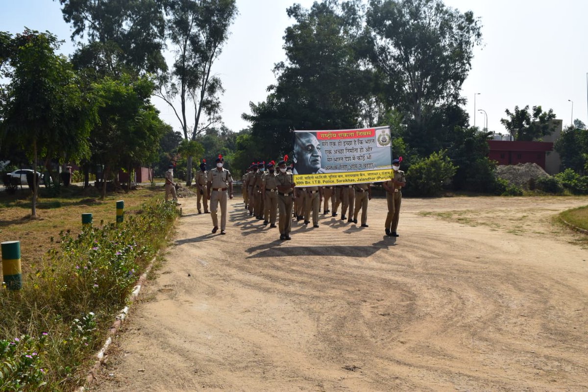 ITBP_official's tweet image. Oath and March for Unity  by 30th Battalion ITBP, Jalandhar, Punjab on #NationalUnityDay2020. 
#Himveers