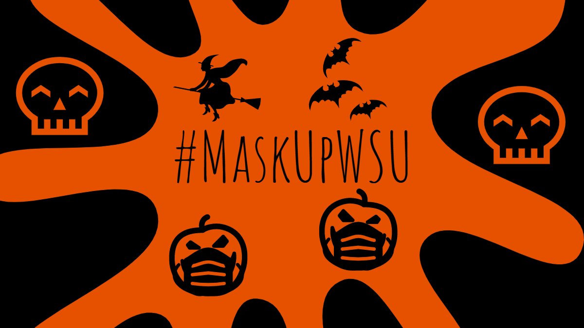 wayneoip's tweet photo. Happy Halloween, and don't forget to wear your mask! #MaskUpWSU https://t.co/1DTWX93vmZ