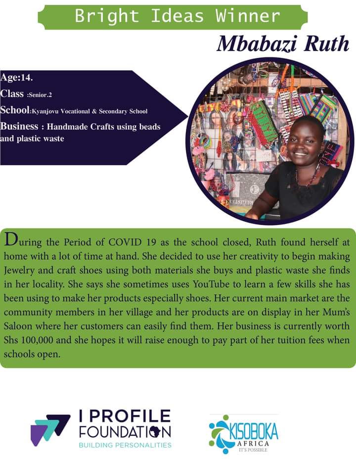 kisoboka_africa's tweet photo. #HappyWorldSavingsDay #KisobokaAfrica #IProfileFoundation #BrightIdeasCompetition

Yes! We read their ideas, visited their projects and out of the 78 applications received from rural Uganda, We are very excited to announce the final winners of the 2020 Bright Ideas Competition! https://t.co/P3PjSGUXRc