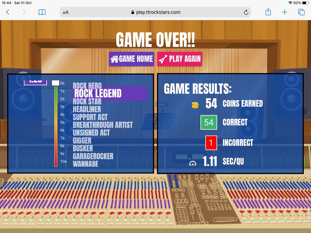 nattinat's tweet photo. @CCCRPrimary Noah is getting close! 54 so far is his best score within a minute. (We honestly donโt know how he does it๐). #ttrockstars #mathsisbest #loveschool https://t.co/as9cVmsgQo