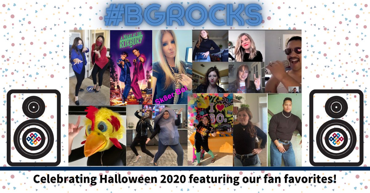 work4bgsf's tweet photo. We kicked off the #Halloweekend with a few of our favorite rock stars! 🎶 🎸 Check out our #BGRocks finest, and get some inspiration for your own celebration this weekend. Click for socially-distanced celebration ideas: https://t.co/i7texOmBuu
#Work4BG #Halloween https://t.co/niUlU5c7eY