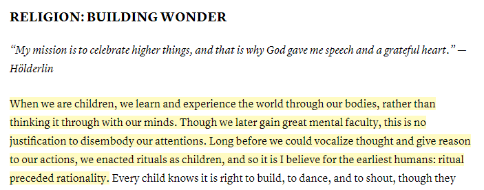 54/ St. Francis of Assisi & his preaching"Anticipating Goethe’s dictum that knowledge that does not lead to action is vain and poisonous, Francis said,..."A man has only so much knowledge as he puts to work.”"Pairs well w/  @simonsarris's piece here https://simonsarris.substack.com/p/in-praise-of-the-gods