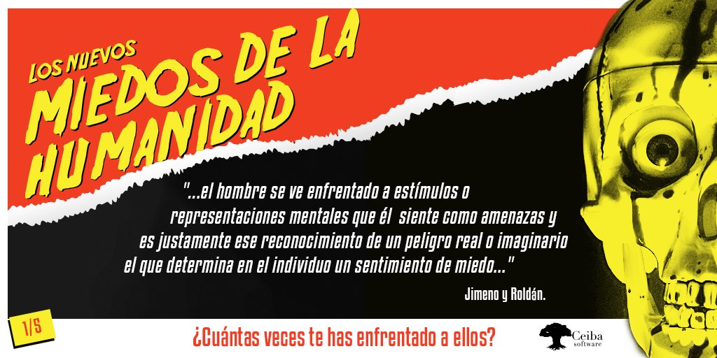 CeibaSoftware's tweet photo. Este 2020 ha sido un año con escenas y momentos de  pánicos que pueden ser inspiración para cualquier #PelículaDeTerror.

Abre el hilo para conocer este especial de #Halloween de la #FamiliaCeiba y los nuevos miedos de la humanidad.

#Imaginación #Terror #Pánico #HappyHalloween https://t.co/KR4Lx86nvV