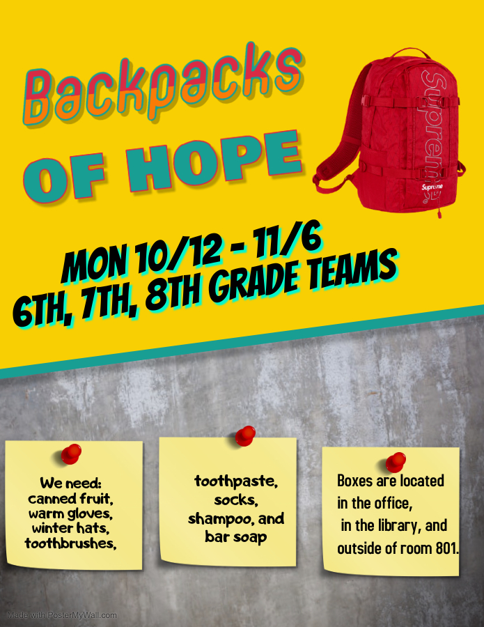 We are accepting donations until Nov. 6th to help support the homeless in our community. The grade level team with the most donations wins a donut party! boone.k12.ky.us/CEMS/News/3100…