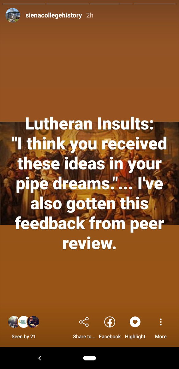 SienaHistory's tweet photo. In honor of Reformation Day we're having some fun with the Lutheran Insult Generator over on our Instagram https://t.co/lBh9ixLafQ https://t.co/ZGmTwql3qW