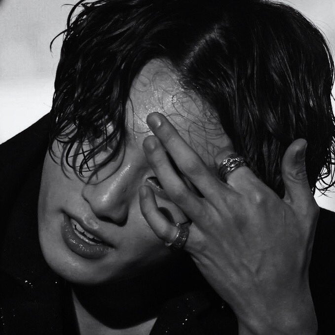 Jungkook hot black and white pics as thunderstorms - a thread